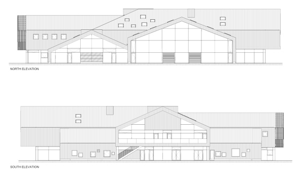 Nord- und Sdansichten