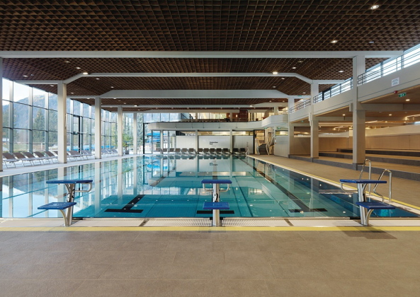 Lobende Erwhnung: Dolomitenbad Lienz, Lienz, 2013  2016, Machn + Glanzl Architekten