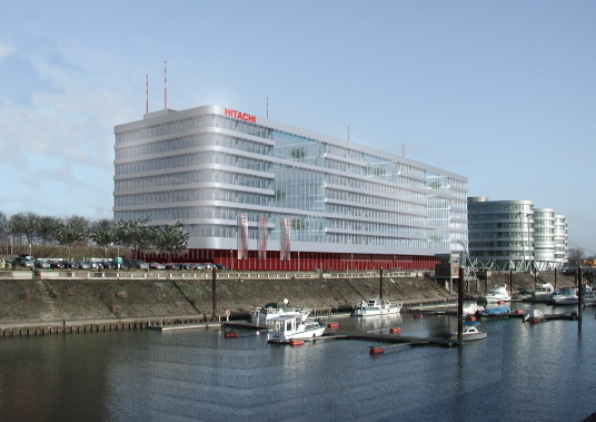Spatenstich fr Unternehmenszentrale im Innenhafen Duisburg