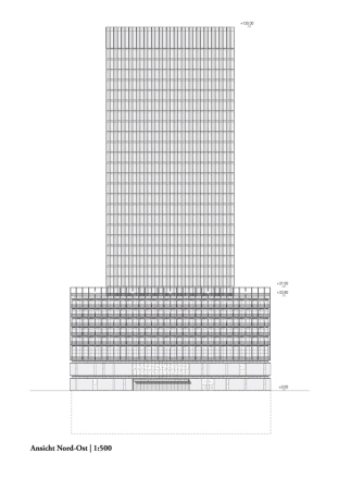 ein 2. Preis: Diener + Diener Architekten (Basel), Entwurfsvariante nach der berarbeitung
