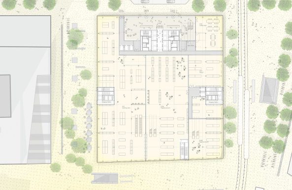 ingenhoven architects (Dsseldorf), Grundriss EG