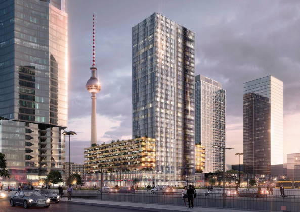 ein 2. Preis: Sauerbruch Hutton Architekten (Berlin), Entwurfsvariante vor der berarbeitung