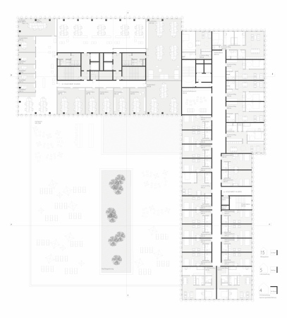 Baumschlager Eberle Architekten (Hamburg), Grundriss 7. OG