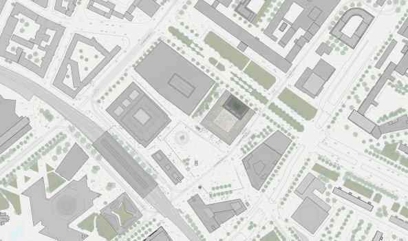 ein 2. Preis: Diener + Diener Architekten (Basel), Entwurfsvariante vor der �berarbeitung