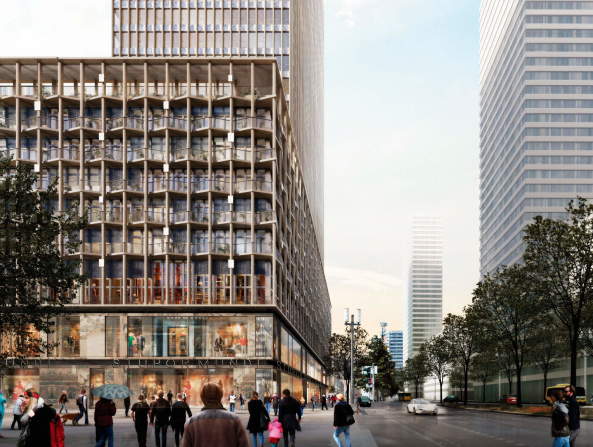 ein 2. Preis: Diener + Diener Architekten (Basel), Entwurfsvariante vor der �berarbeitung