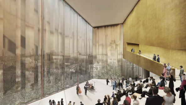 Auer Weber: Perspektive Foyer der Philharmonie