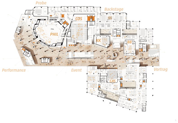 HENN: Grundriss 1. OG