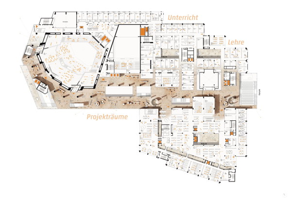 HENN: Grundriss 2. OG