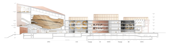 Auer Weber: Schnitt Foyer