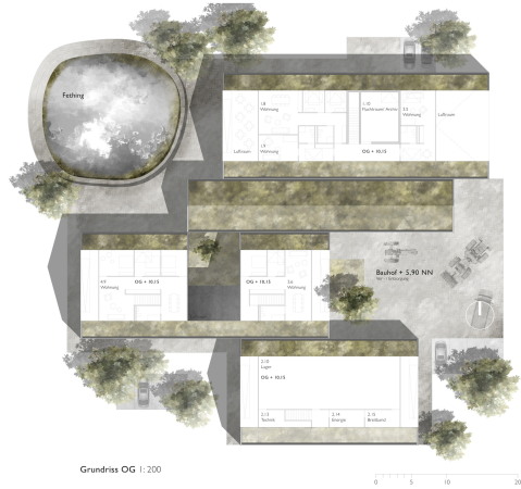 2. Preis: Daniel Zajsek (M�nchen) mit G2 Landschaft (M�nchen)