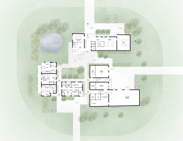 3. Preis: Architektencontor Scheel/Jelinek (Kiel) mit Urte Schlie Landschaftsarchitektur (Timmendorfer Strand)