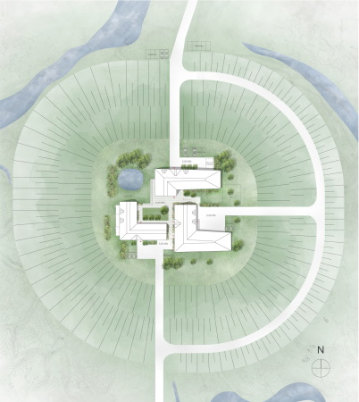 3. Preis: Architektencontor Scheel/Jelinek (Kiel) mit Urte Schlie Landschaftsarchitektur (Timmendorfer Strand)