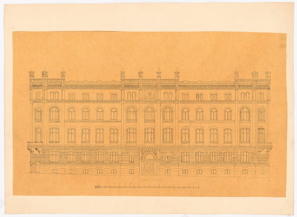 Eduard Knoblauch, Oberbergamt, Ansicht, 1872; Architekturmuseum der TU Berlin