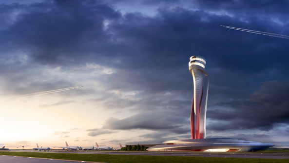 Flughafentower in Istanbul von Pininfarina