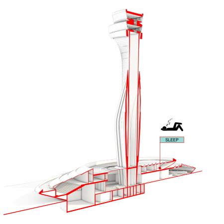 Flughafentower in Istanbul von Pininfarina