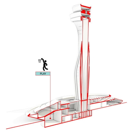 Flughafentower in Istanbul von Pininfarina