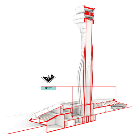 Flughafentower in Istanbul von Pininfarina