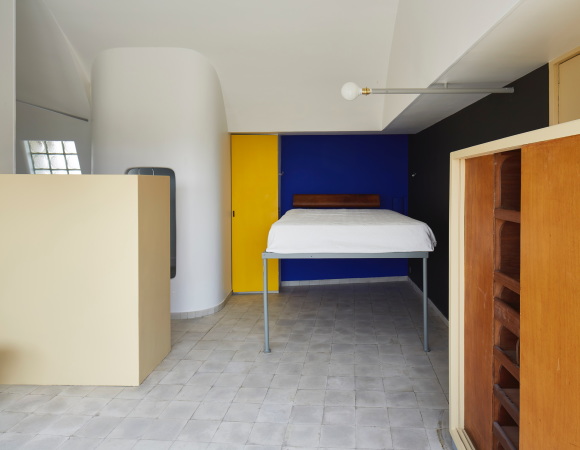 Intimer Einblick: Im Schlafzimmer Le Corbusiers gibt es einige skurrile Elemente zu entdecken.