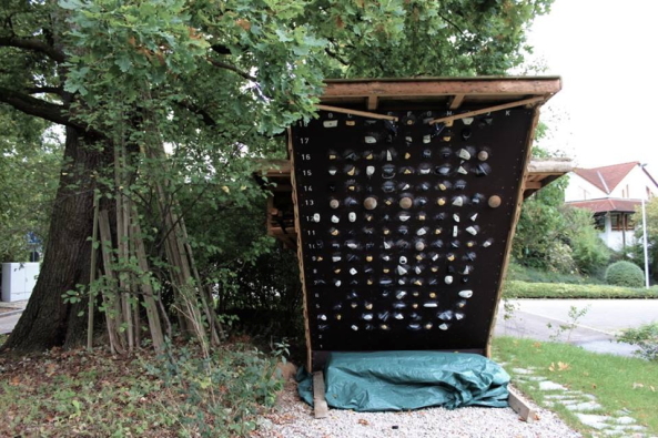 Kletterwand im Garten