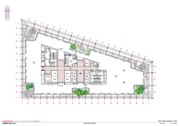 Regelgeschoss hherer Gebudeabschnitt