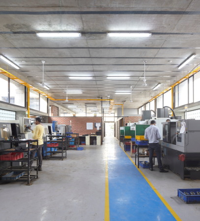 Fabrik von sP+a in Indien