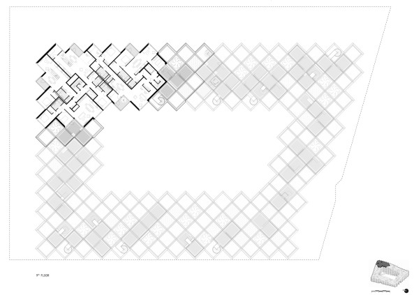 Grundris 9. Obergeschoss