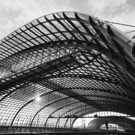 Fotoausstellung in Berlin zum Bau des Hauptbahnhofs