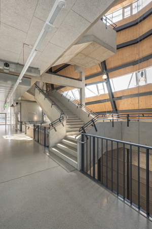 ... entwickelt sich dann aber zu einem spektakulren Erschlieungsraum.