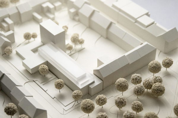 3. Preis, Modell: SMAQ Architektur und Stadt mit POLA Landschaftsarchitekten und c.fischer innenarchitekten aus Berlin