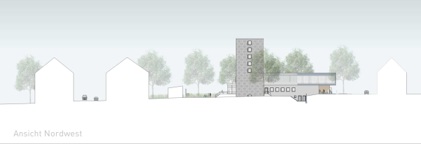 1. Preis, Ansicht Nordwest: Schrammel Architekten Stadtplaner mit LARS Project aus Augsburg