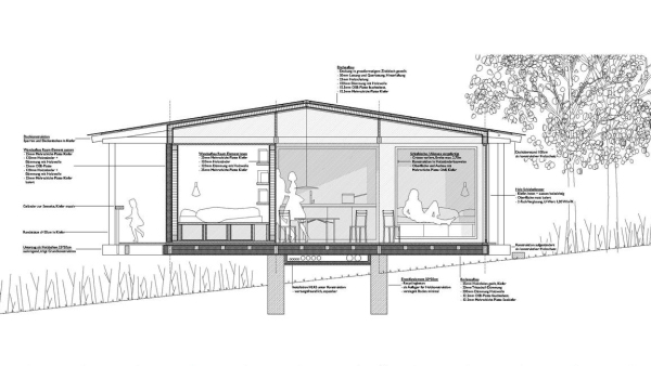 1. Preis: Architekturb�ro Voigt, Leipzig, Schnitt