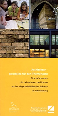 Architekten bieten Unterrichtseinheiten im Land Brandenburg an