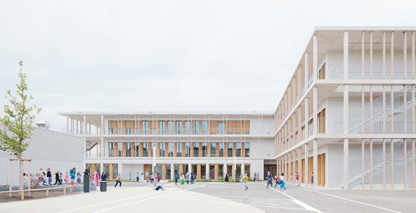 Wenn modulares Bauen Schule macht: Grundschule von Wulf Architekten in Mnchen.