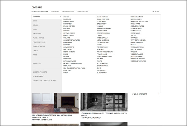 Das Selbstverstndnis als Atlas der Architektur wurde durch detaillierte Zuordnungen und Kategorien erfllt.