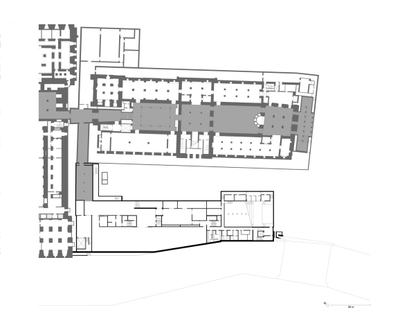 Grundriss Ebene 0 (Originalmastab 1:500)