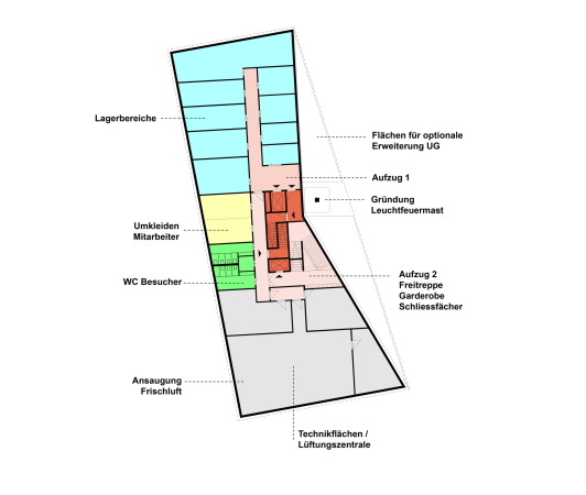 3. Preis: 2D+, Grundriss Untergeschoss