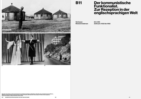Aus: Hannes Meyer und das Bauhaus. Im Streit der Deutungen. Reprints und Essays. Hrsg. von Thomas Flierl und Philipp Oswalt