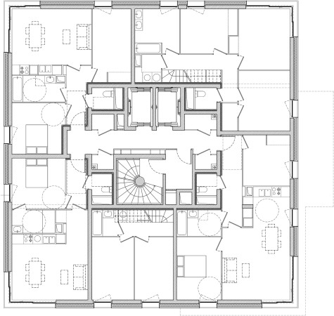 Grundriss: 12. Obergeschoss