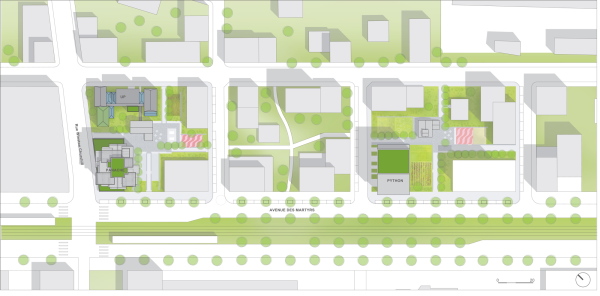 Wohnhochhaus von duard Franois in Grenoble