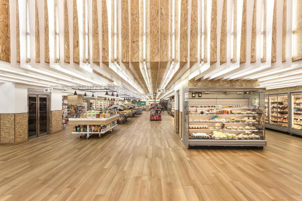 Supermarktumbau von KLAB architecture in Athen