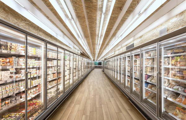 Supermarktumbau von KLAB architecture in Athen