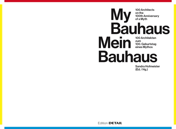 Sandra Hofmeister ber ihr Buch Mein Bauhaus