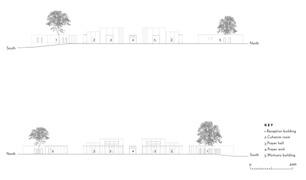 Jdische Trauerhalle von Waugh Thistleton Architects bei London