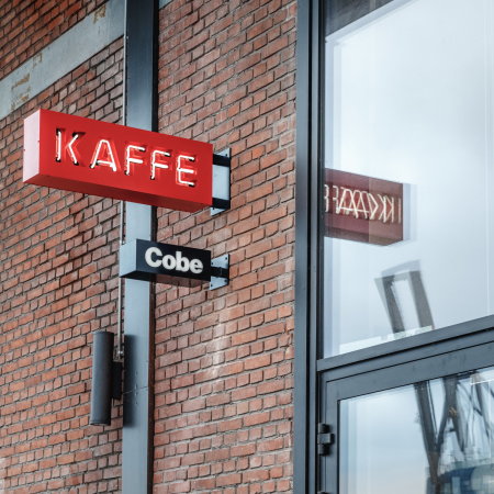 ffentliches Caf in Kopenhagener Architekturbro