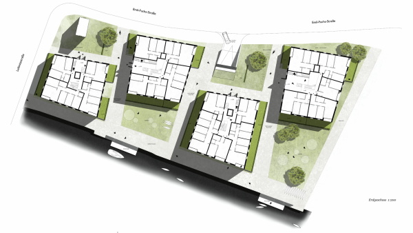 1. Preis: W+V Architekten, Leipzig, Grundriss Erdgeschoss