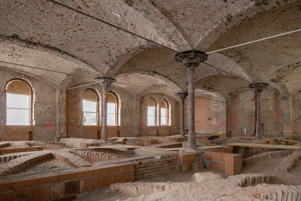 Zustand whrend der Umbauarbeiten.