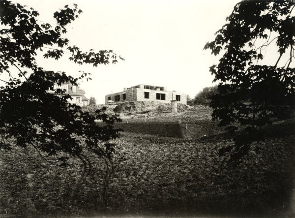 Haus am Horn 1923 whrend des Baus. Foto: Archiv der Moderne