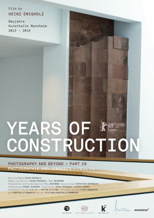 Filmplakat Years of Construction von Heinz Emigholz