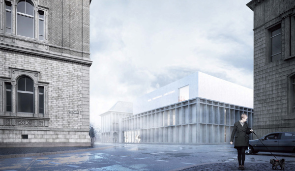 Geplanter Erweiterungsbau fr die Kunsthalle Karlsruhe, Staab Architekten, 2018