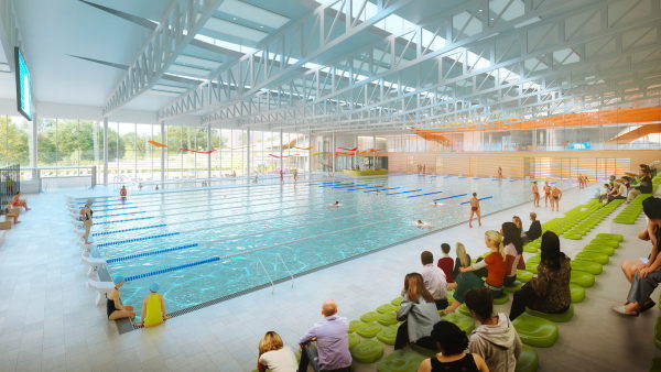 Auer Weber planen Schwimmbad in Lille
